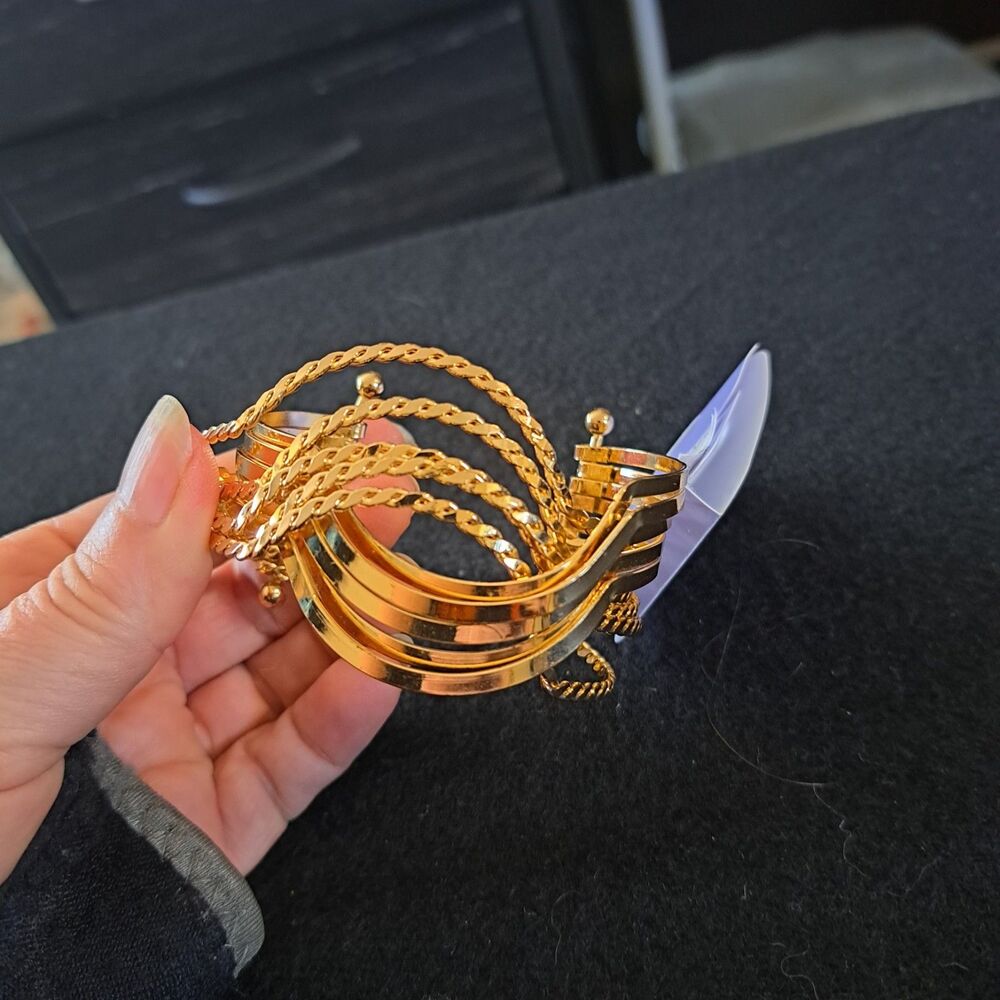 Claire’s Gold tone CUFF bracelet Nwt